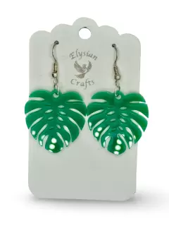 Monstera Leaf Earrings